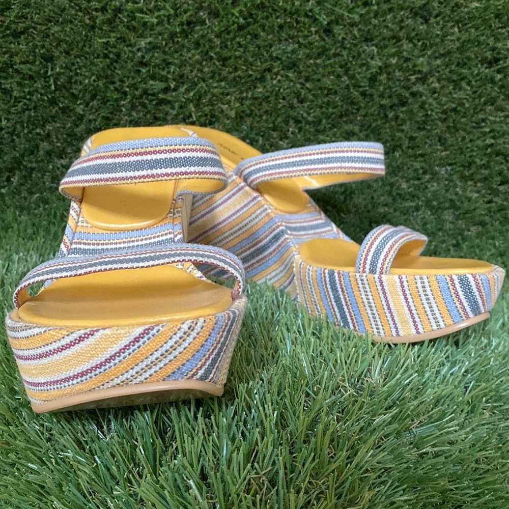 NINE WEST NEW Platform Wedge Sandals Size 8 1/2 M - Picture 5 of 16